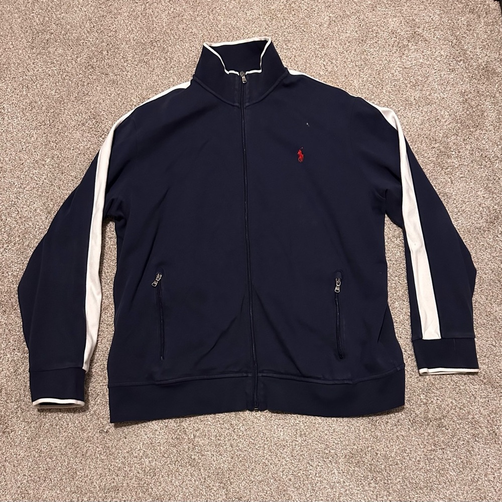 Polo by Ralph Lauren Navy Blue Jacket with White Accents